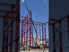 Staal van het het Metaalkader van de Bouwleveranciers van het het Systeem Prefabstaal de Structuurpakhuis